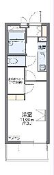 レオパレス西本郷 1Kの間取図画像