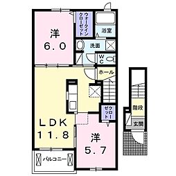間取図画像 2LDK