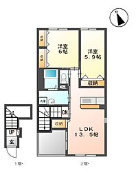 上横須賀駅 5.8万円