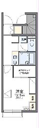 レオパレスグランコルム1 1Kの間取図画像