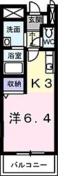 MILKYWAY ワンルームの間取図画像