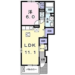 グッドライフA 1LDKの間取図画像