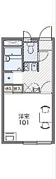 レオパレスA1 1Kの間取図画像