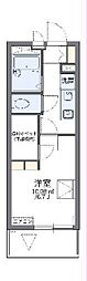 レオパレスエムズシティ 1Kの間取図画像