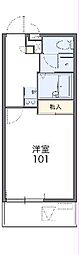 レオパレスヤマザキ 1Kの間取図画像