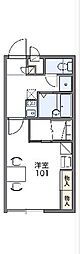 レオパレスサニーハウス 1Kの間取図画像