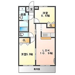間取図画像 2LDK