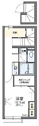 レオパレス花川 1Kの間取図画像