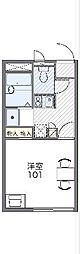 レオパレスＴＯＵＧＨ 2階1Kの間取り
