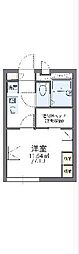 レオパレスGreen 1Kの間取図画像