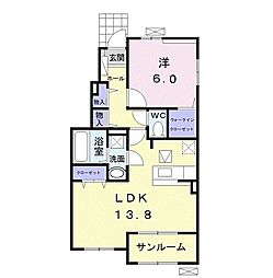 間取図画像 1LDK