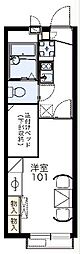 レオパレス三本松ヒルズ 1Kの間取図画像
