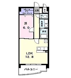 グランツコート 1LDKの間取図画像