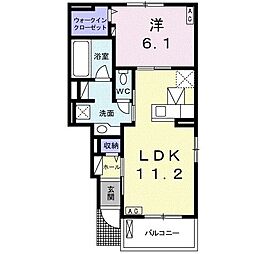 間取図画像 1LDK