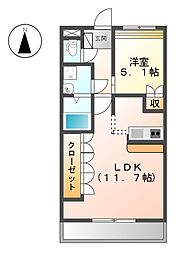 間取図画像 1LDK