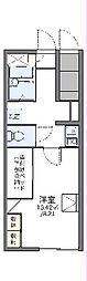 レオパレス曙 1Kの間取図画像