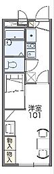 レオパレスソルテリア 1Kの間取図画像
