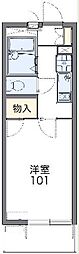 レオパレスマイム 1Kの間取図画像