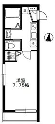 マーベラス 1Kの間取図画像