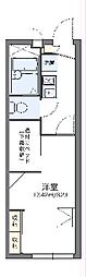 レオパレスキャロット 1Kの間取図画像