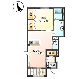 間取図画像 1LDK