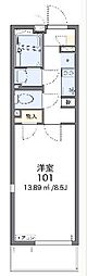 LEONEXT八重 1Kの間取図画像