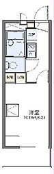 レオパレスサンハマチ 1Kの間取図画像