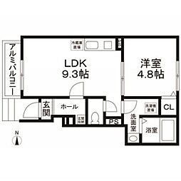 プログレス田端 1LDKの間取図画像