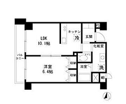 ウイングピア美園 1LDKの間取図画像