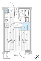 さくらクレール代々木公園 503 4階1LDKの間取り