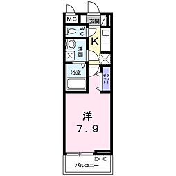 BelleFleur 1Kの間取図画像