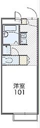 レオパレスJ 1Kの間取図画像