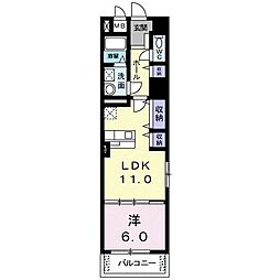 リフレスタ　吹上 4階1LDKの間取り