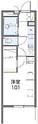 レオパレスメゾンODK 1Kの間取図画像