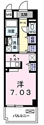 クラール和光 ワンルームの間取図画像