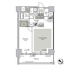 ParkCube西ヶ原STAGE 1LDKの間取図画像