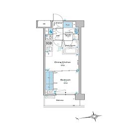 ルフォンプログレ赤羽 3階1Kの間取り