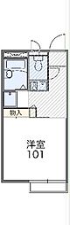 レオパレスHARU 1Kの間取図画像