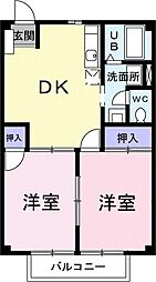 間取図画像 2DK