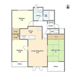 間取図画像 3LDK