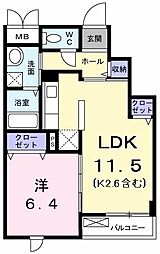 サンリットスクエア 1LDKの間取図画像