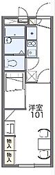 レオパレス秋豊 1Kの間取図画像