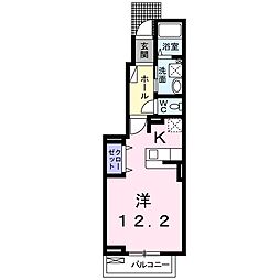 バディホーム 1Kの間取図画像