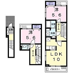 ルピナス 2LDKの間取図画像
