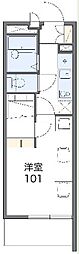 レオパレスプレジャー 1Kの間取図画像