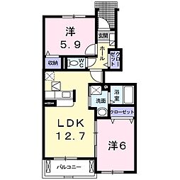 間取図画像 2LDK