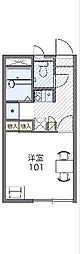 レオパレスコンフォートヒルズ 1Kの間取図画像