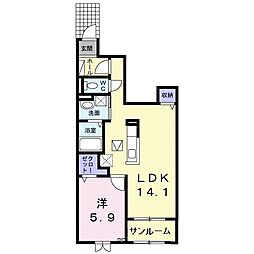 間取図画像 1LDK