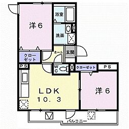 間取図画像 2LDK