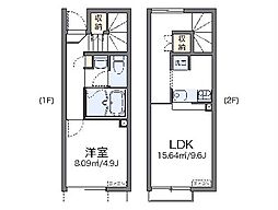 レオネクストサンカーム 1LDKの間取図画像